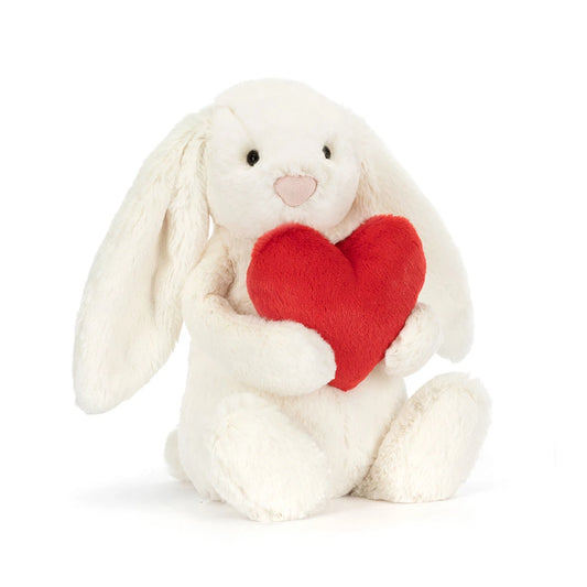 Bashful Red Love Heart Bunny - US 2978