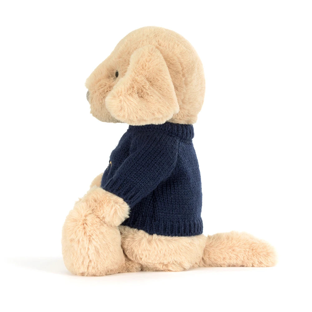 Bashful Luxe Puppy Orlando With Personalized Navy Jumper - US 7272
