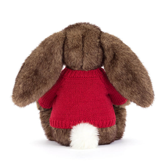 Hoppleston Luxe Bunny With Personalized Red Jumper - US 9700