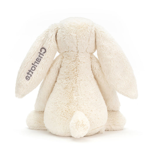 Personalized Bashful Cream Bunny Huge - US 6566
