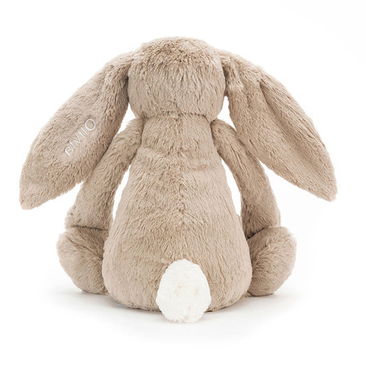 Personalized Bashful Beige Bunny Huge - US 6983
