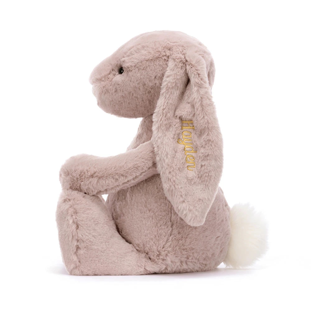 Personalized Bashful Luxe Bunny Rosa Huge - US 6095
