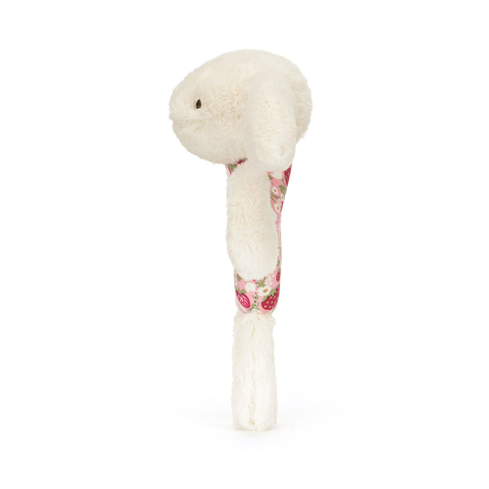 Blossom Cream Bunny 'Berry' Ring Rattle - US 5909