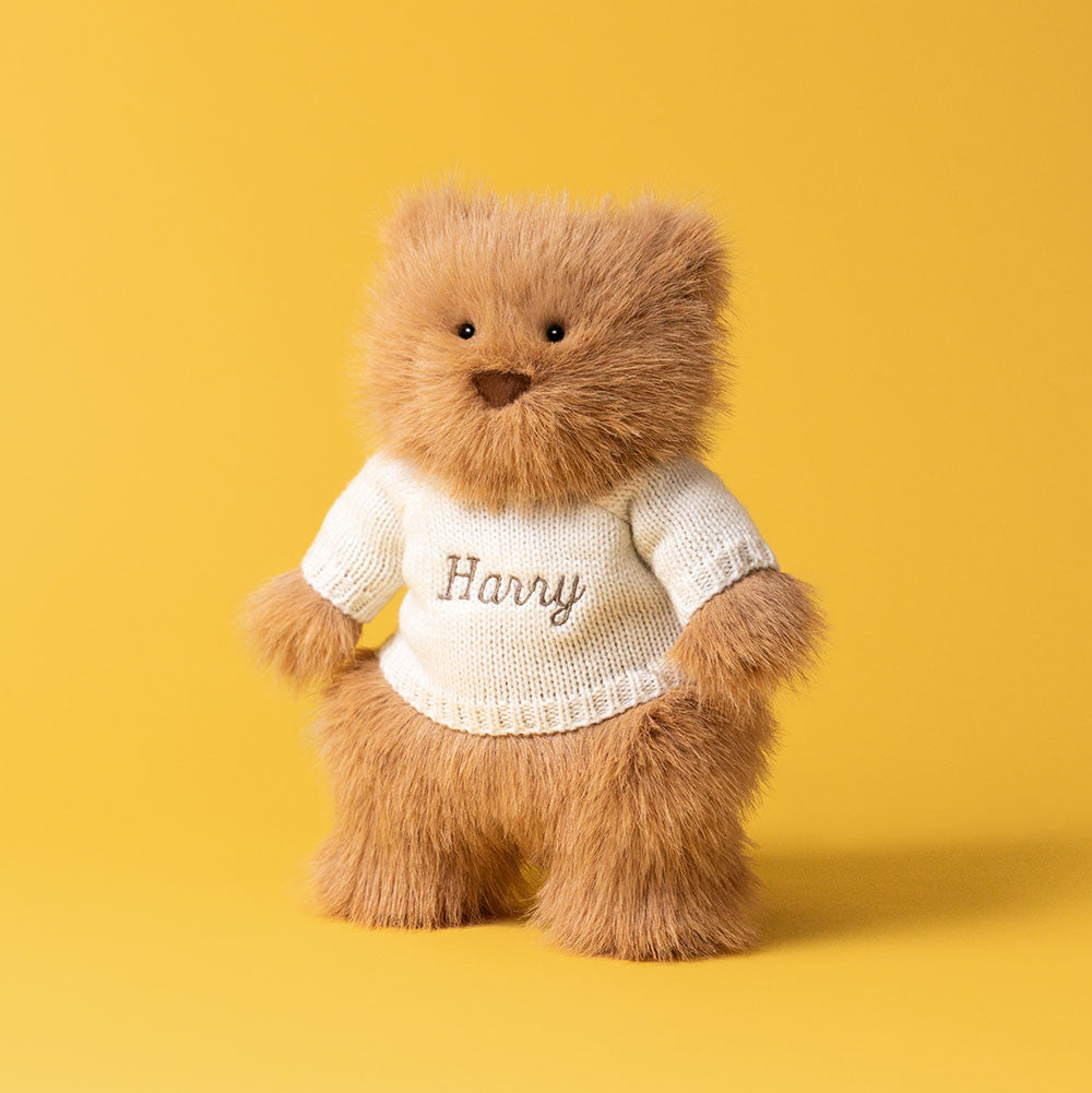 Bartholomew Bear Bouffant With Personalized Cream Jumper - US 4938
