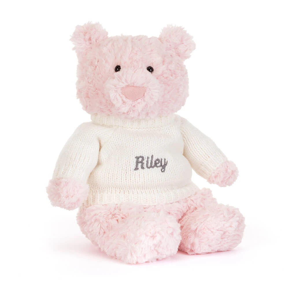 Leola Bear With Personalized Cream Jumper - US 5633