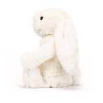 Bashful Cream Bunny With Personalized Cream Jumper - US 1265