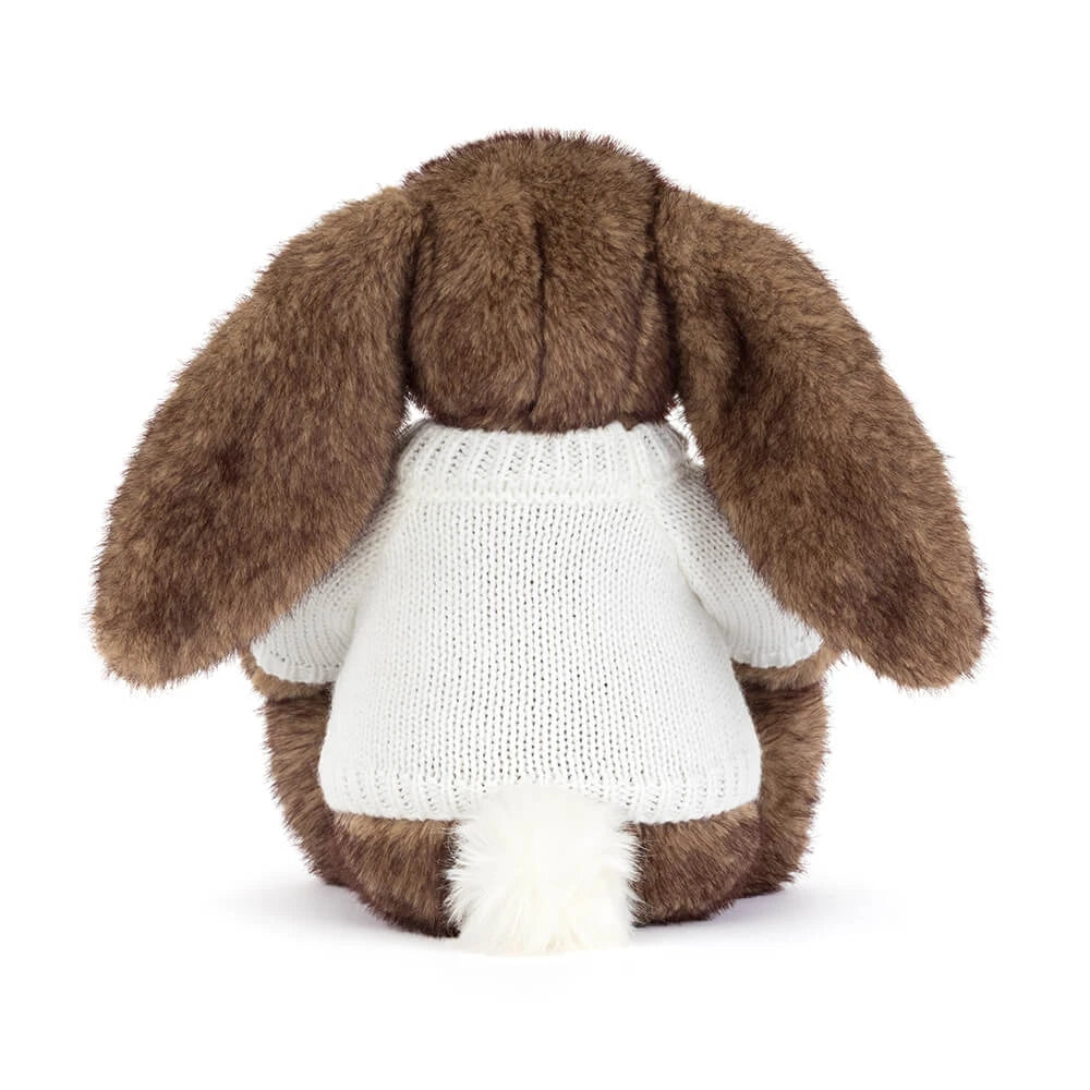 Hoppleston Luxe Bunny With Personalized Cream Jumper - US 1339