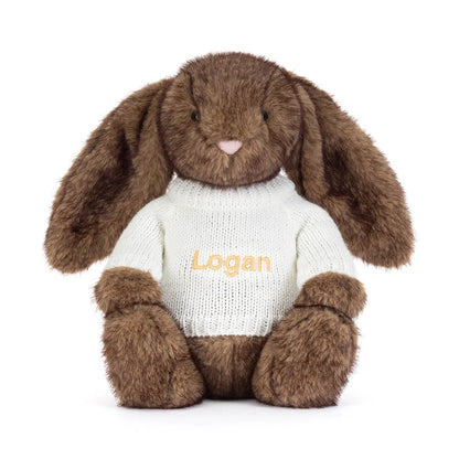 Hoppleston Luxe Bunny With Personalized Cream Jumper - US 1339