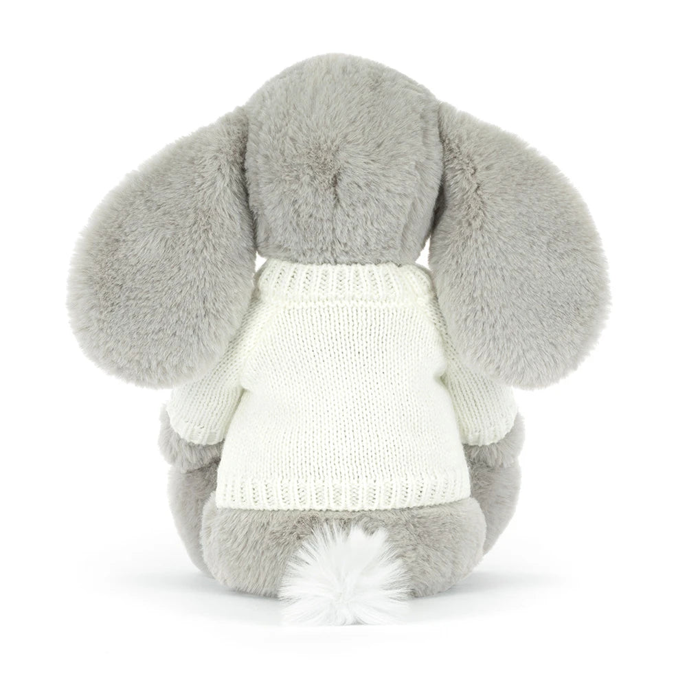 Bashful Luxe Elephant Thuddeus With Personalized Cream Jumper - US 0887