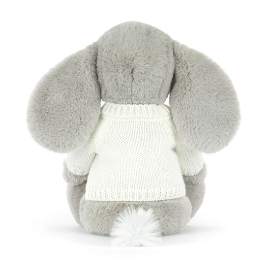 Bashful Luxe Elephant Thuddeus With Personalized Cream Jumper - US 0887