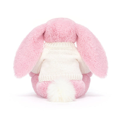 Blushkin Blossom Luxe Bunny With Personalized Cream Jumper - US 2645