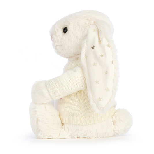 Bashful Twinkle Bunny With Personalized Cream Jumper - US 1454