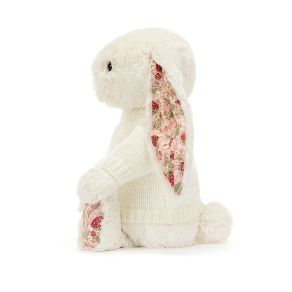 Blossom Cream Bunny 'Berry' With Personalized Cream Jumper - US 7914