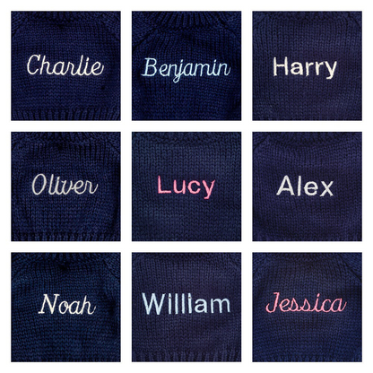 Bashful Blush Bunny With Personalized Navy Jumper - US 6369