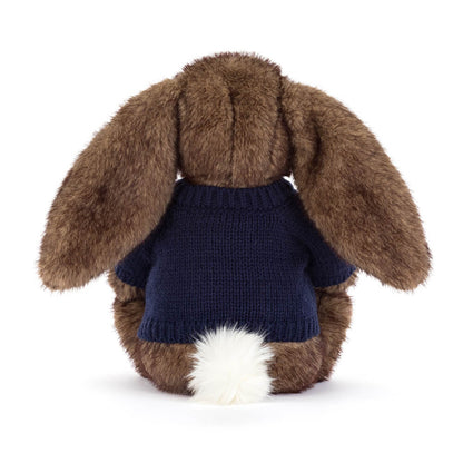 Hoppleston Luxe Bunny With Personalized Navy Jumper - US 9085