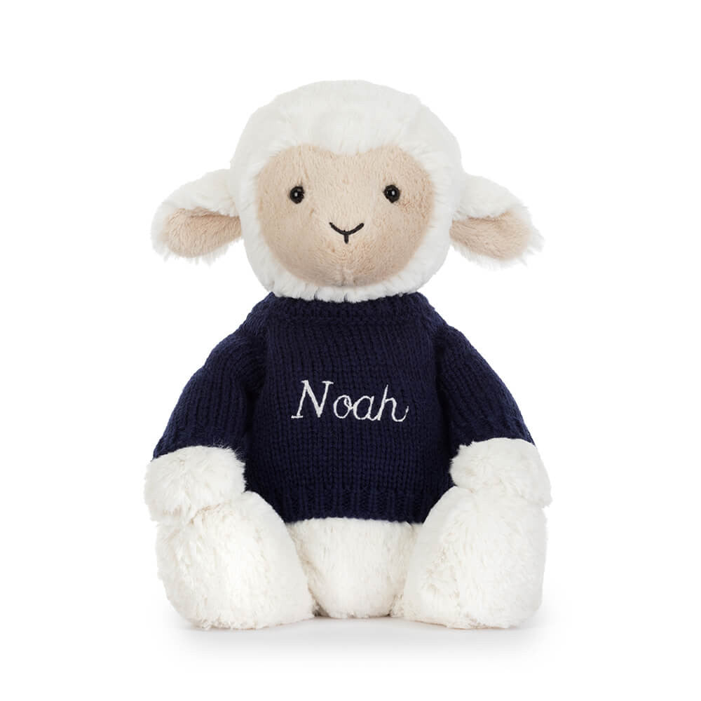 Skipson Lamb With Personalized Navy Jumper - US 4782