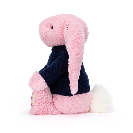 Blushkin Blossom Luxe Bunny With Personalized Navy Jumper - US 9155