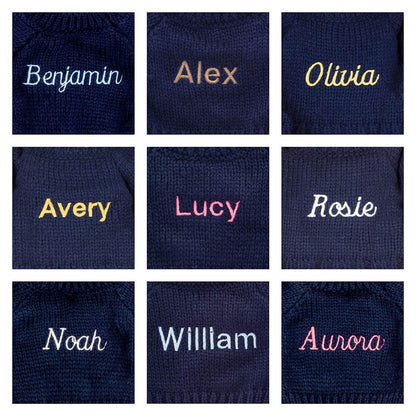 Bashful Luxe Bunny Rosa With Personalized Navy Jumper - US 1170