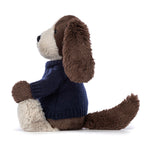 Bashful Fudge Puppy With Personalized Navy Jumper - US 6284