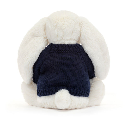 Bashful Twinkle Bunny With Personalized Navy Jumper - US 1325