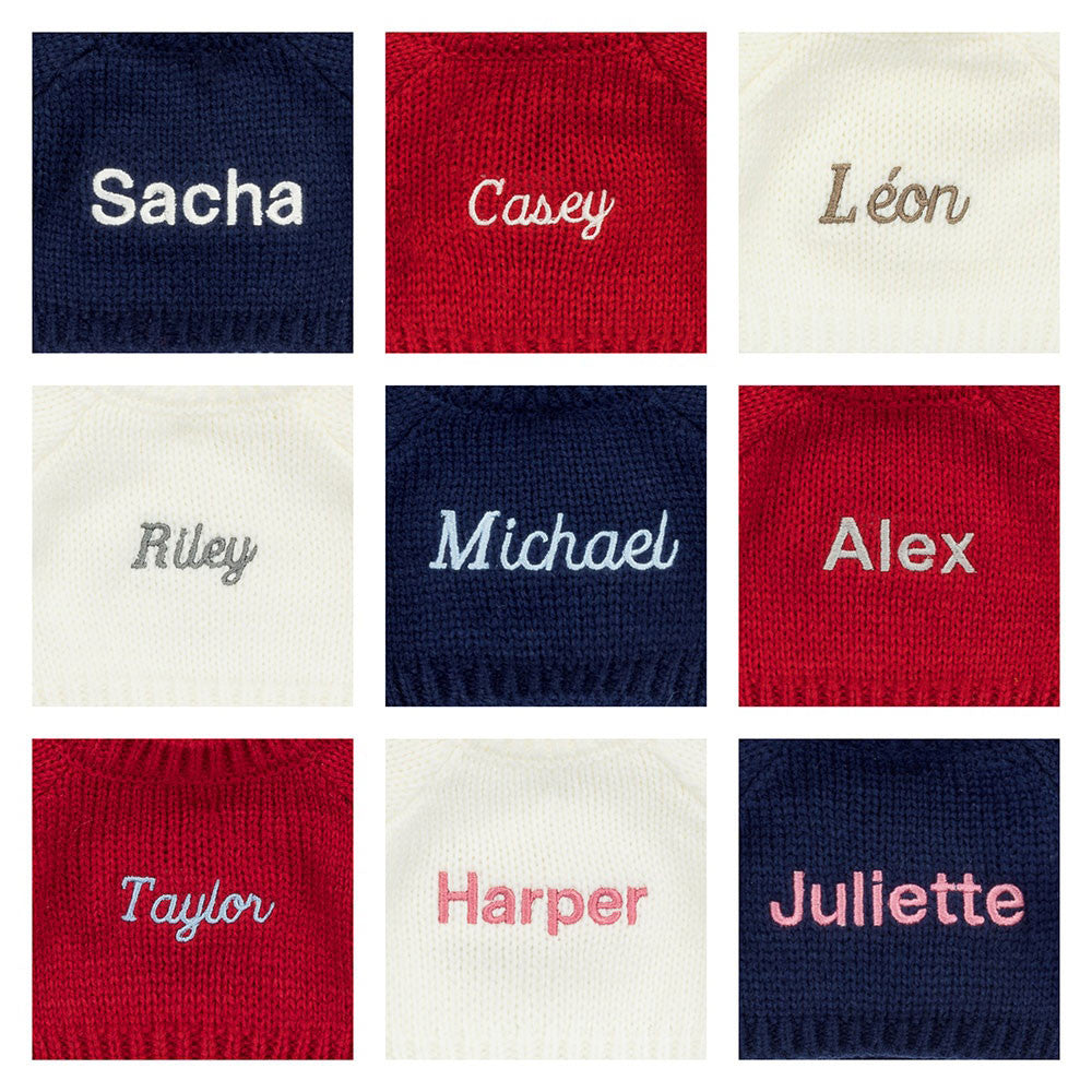 Bashful Viola Bunny With Personalized Navy Jumper - US 1677