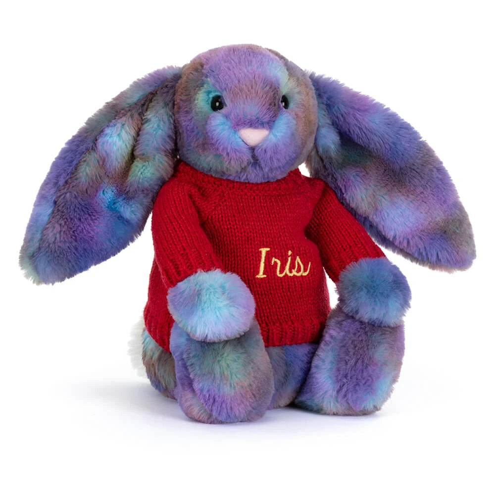 Zodihop Luxe Bunny With Personalized Red Jumper - US 7966