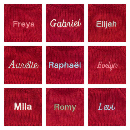 Bashful Monkey With Personalized Red Jumper - US 3282