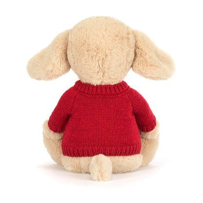 Bashful Luxe Puppy Orlando With Personalized Red Jumper - US 1110