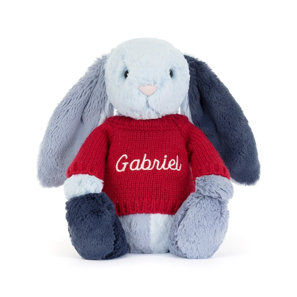 Puddlesea Bunny With Personalized Red Jumper - US 1750
