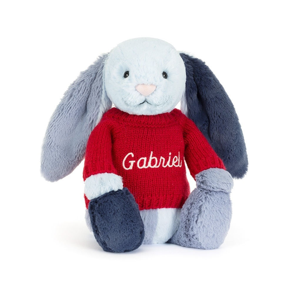 Puddlesea Bunny With Personalized Red Jumper - US 1750