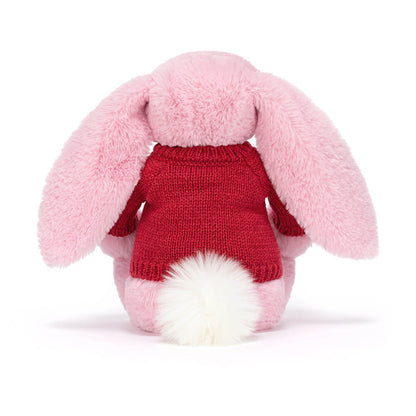 Blushkin Blossom Luxe Bunny With Personalized Red Jumper - US 7110