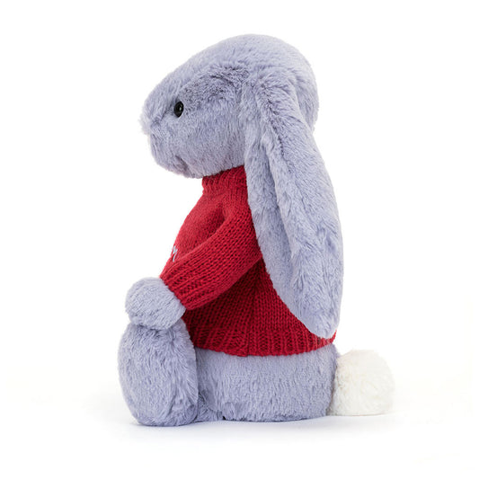 Bashful Viola Bunny With Personalized Red Jumper - US 4805