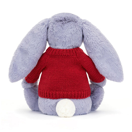 Bashful Viola Bunny With Personalized Red Jumper - US 4805