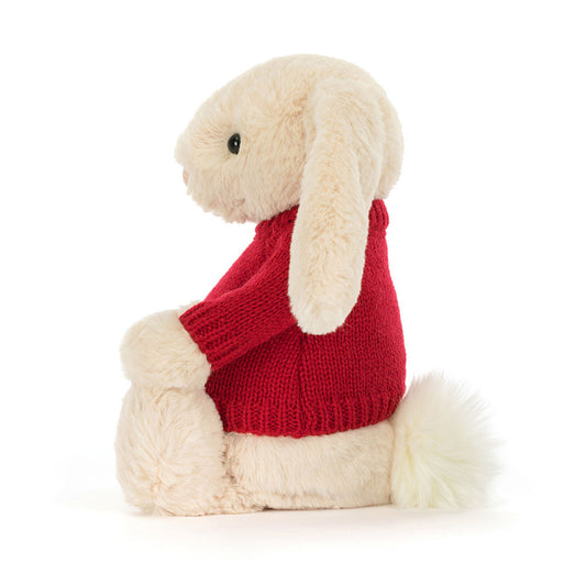 Bashful Luxe Bunny Willow With Personalized Red Jumper - US 5080