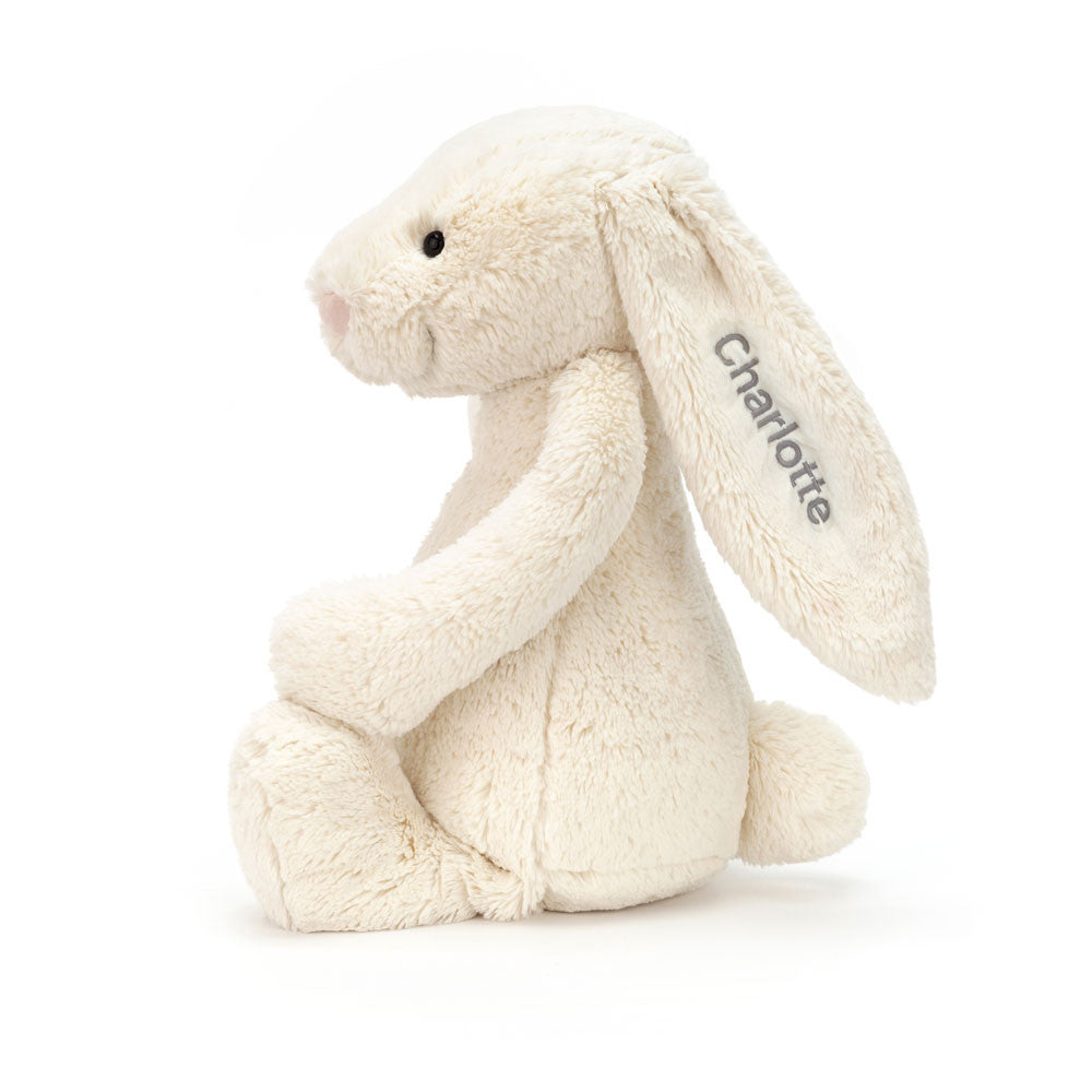 Personalized Bashful Cream Bunny Huge - US 6566