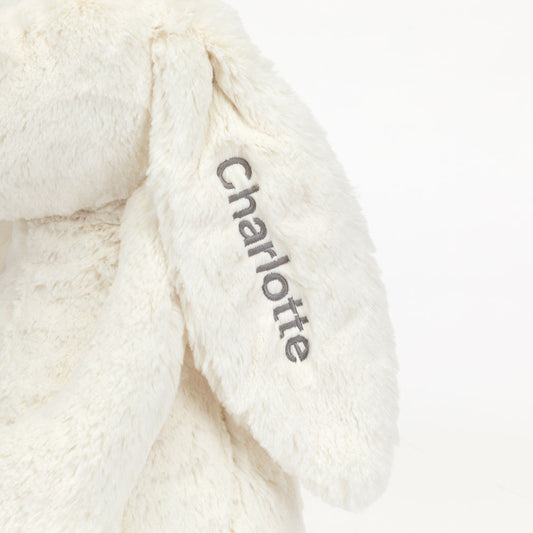 Personalized Bashful Cream Bunny Huge - US 6566