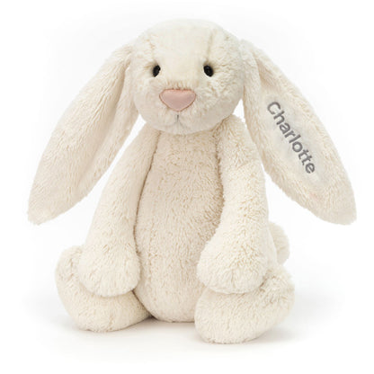 Personalized Bashful Cream Bunny Huge - US 6566