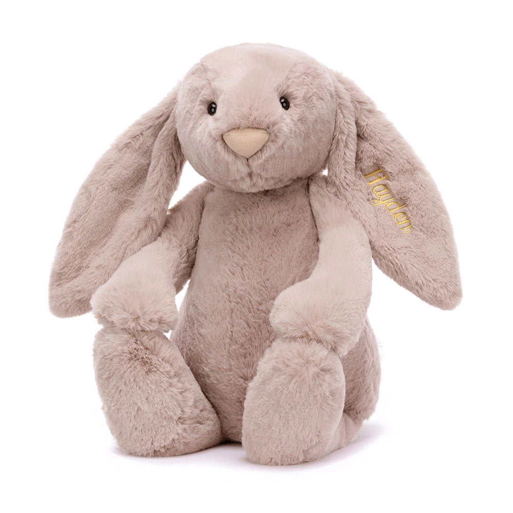Personalized Bashful Luxe Bunny Rosa Huge - US 6095