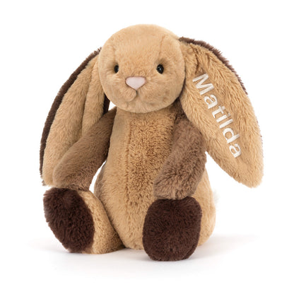 Personalized Bashful Patchwork Brown Bunny Original - US 6567