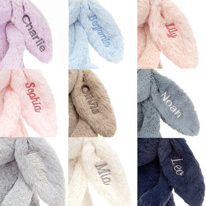 Personalized Bashful Luxe Bunny Rosa Medium - US 7053