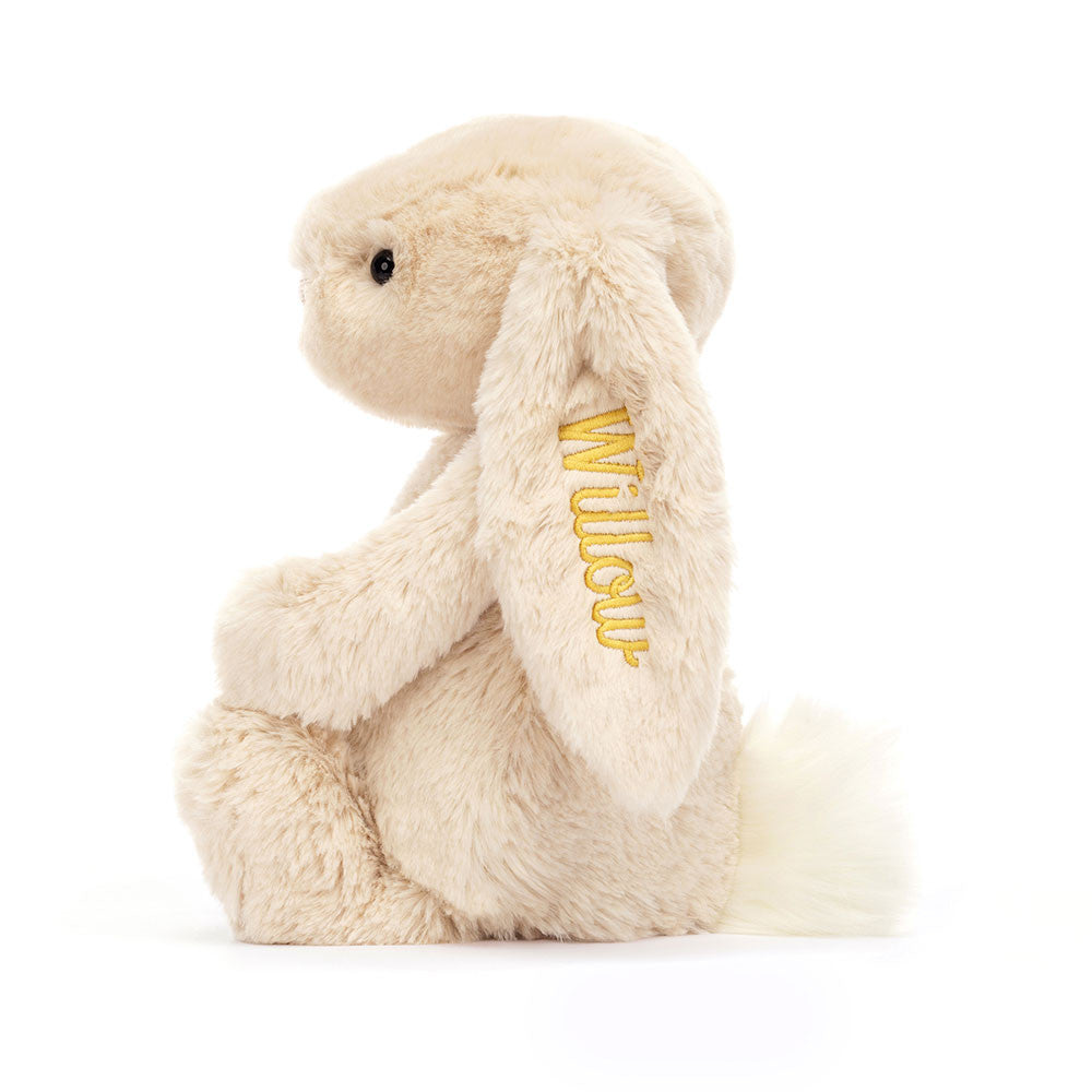 Personalized Bashful Luxe Bunny Willow Medium - US 7820