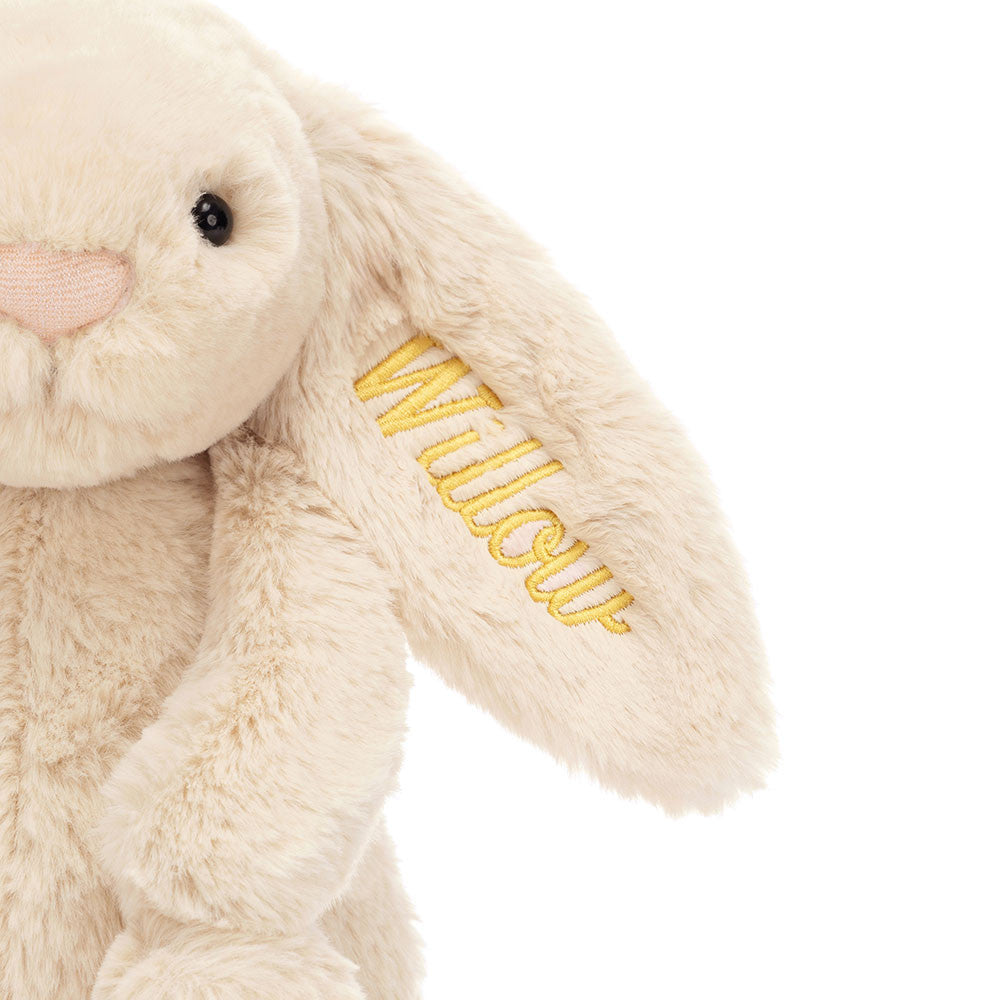 Personalized Bashful Luxe Bunny Willow Medium - US 7820