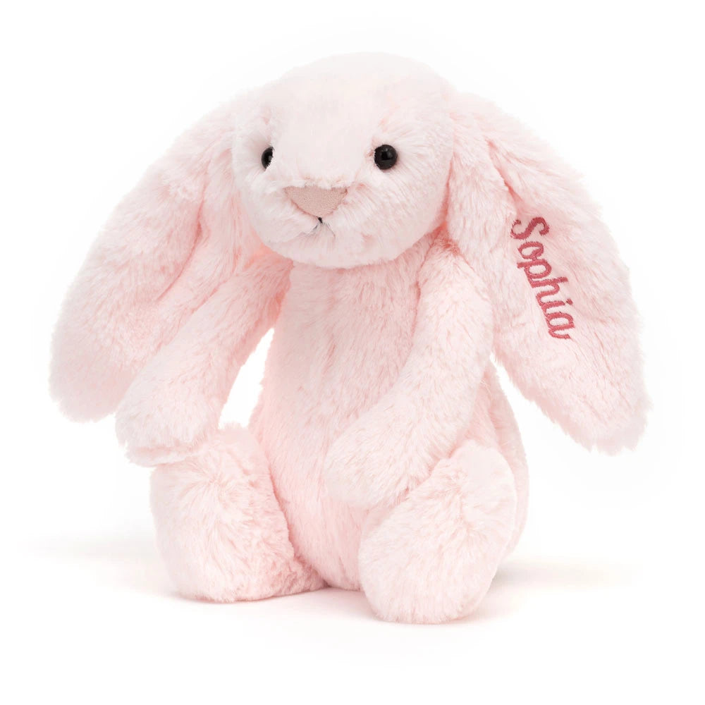 Personalized Bashful Pink Bunny Medium - US 8204