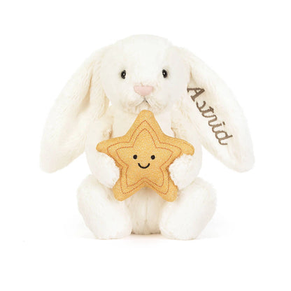 Personalized Cream Bunny With Star - US 9362