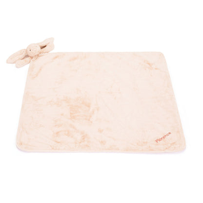 Personalized Bashful Blush Bunny Blankie - US 2396