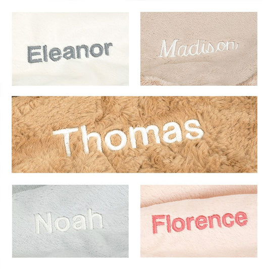 Personalized Bashful Blush Bunny Blankie - US 2396
