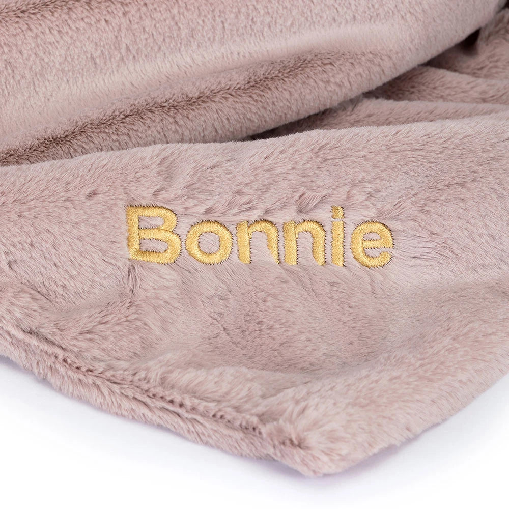 Personalized Bashful Luxe Bunny Rosa Blankie - US 5973
