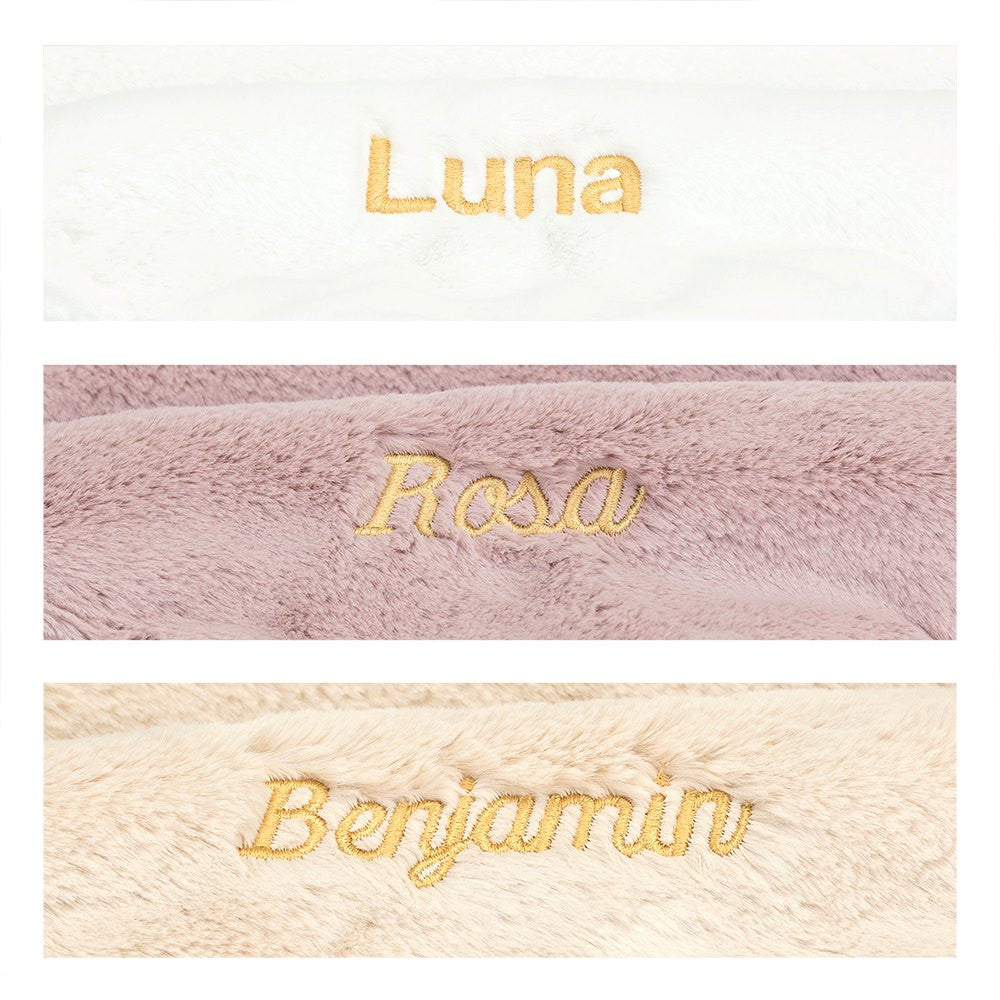 Personalized Bashful Luxe Bunny Rosa Soother - US 0957