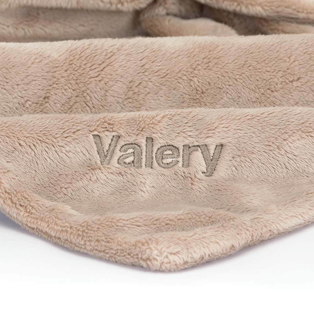 Personalized Bashful Beige Bunny Soother - US 5911